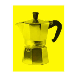 Stampa caffettiera Moka in stile Pop Art